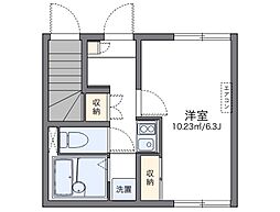 レオネクストシオン北沢 1Kの間取図画像