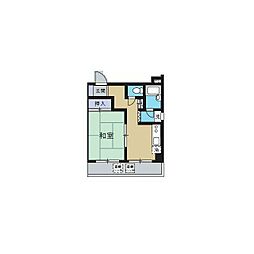 ハナブサマンション 1DKの間取図画像