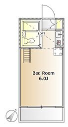 ソネット経堂 ワンルームの間取図画像