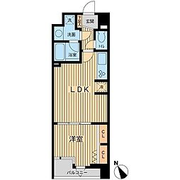 THEPALMSヨヨギウエハラバートテラス 1LDKの間取図画像