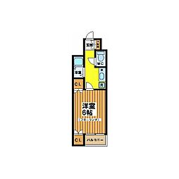 ロマンコーポ 1Kの間取図画像