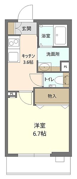 シャーメゾン　リヴィエール 103｜兵庫県豊岡市高屋(賃貸マンション1K・1階・26.59㎡)の写真 その2