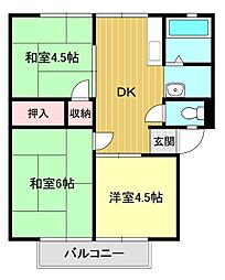 間取図画像 3DK