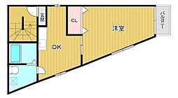 ライフィットコート高屋 1DKの間取図画像