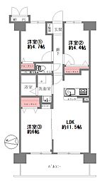 ライオンズマンション此花 3LDKの間取図画像