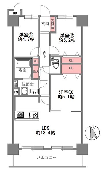 間取りを拡大表示