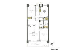 Jシティ五日市アベニュー 2SLDKの間取図画像