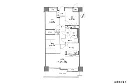藤和ハイタウン古江 3LDKの間取図画像