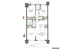 サーパス井口公園前 3LDKの間取図画像