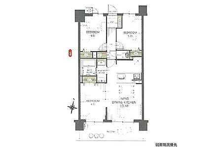 間取り図※図面現況優先
