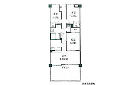 古江パーク・ホームズ 3LDKの間取図画像
