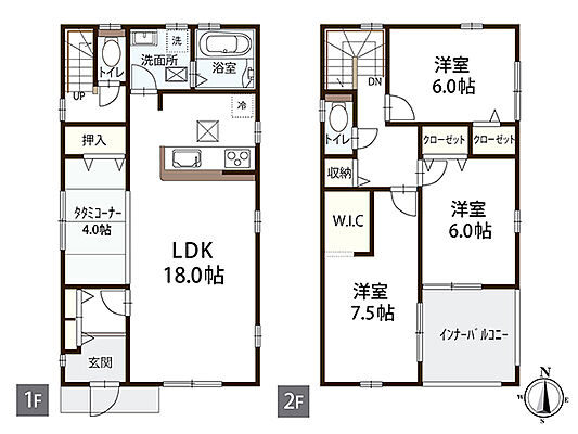 間取り 廿日市市阿品台1丁目　中古住宅