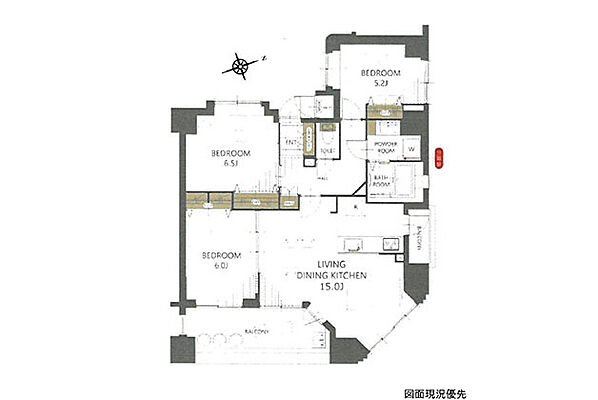 間取り ライオンズマンション舟入本町 8階/-
