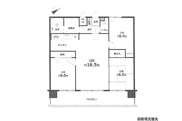 間取り カルム宮島口 3階/-
