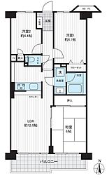 ハイラーク新赤羽 3LDKの間取図画像
