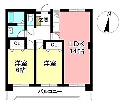間取図画像 2LDK