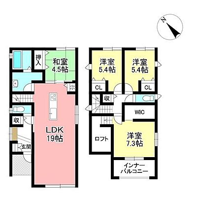 間取り 中古戸建　若林西町上ノ山