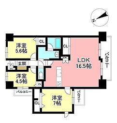 豊田大林町パークホームズ 4LDKの間取図画像