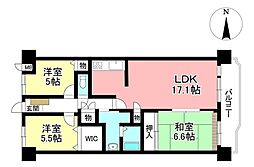 スペリア豊田 3LDKの間取図画像