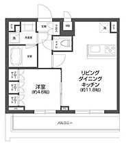 東京都新宿区若葉3丁目（賃貸マンション1LDK・5階・40.60㎡） その2