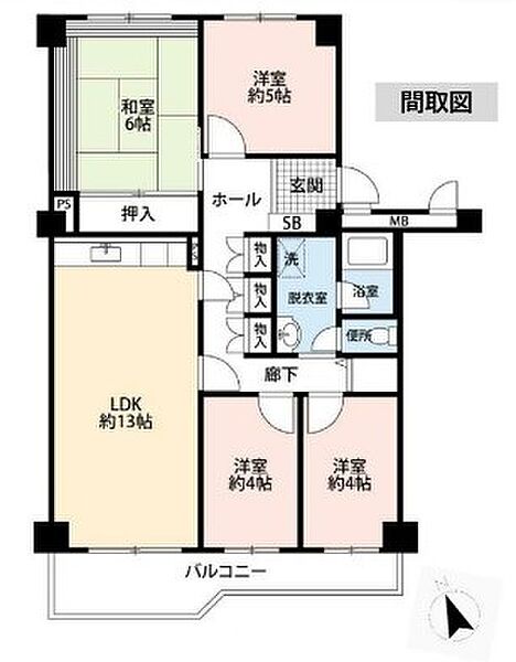 間取りを拡大表示