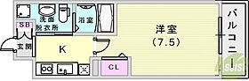 アドバンス神戸プラージュ  ｜ 兵庫県神戸市中央区海岸通5丁目（賃貸マンション1K・6階・24.61㎡） その2