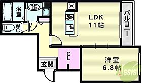 KITANO COLN  ｜ 兵庫県神戸市中央区山本通2丁目（賃貸マンション1LDK・1階・46.68㎡） その2