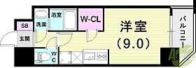 アプリーレ元町ウエスト  ｜ 兵庫県神戸市中央区花隈町（賃貸マンション1R・4階・24.06㎡） その2