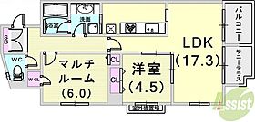 エスコートみなと元町海岸通  ｜ 兵庫県神戸市中央区海岸通5丁目2-20（賃貸マンション1SLDK・12階・68.72㎡） その2