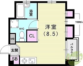 KMコート  ｜ 兵庫県神戸市中央区中山手通3丁目（賃貸マンション1LDK・3階・37.00㎡） その2