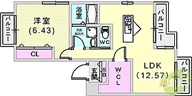 パロス山本通りルキアス  ｜ 兵庫県神戸市中央区山本通4丁目11-5（賃貸アパート1LDK・3階・46.59㎡） その2