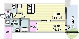 新神戸Vita  ｜ 兵庫県神戸市中央区熊内町7丁目（賃貸マンション1LDK・3階・40.04㎡） その2