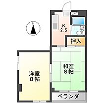 メゾンミフク 3Ａ ｜ 岐阜県岐阜市下竹町21（賃貸アパート2K・4階・37.42㎡） その2