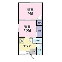 間取図画像 2K