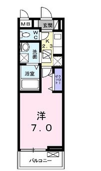 リバーサイド蛍 102｜広島県広島市佐伯区利松１丁目(賃貸アパート1K・1階・26.09㎡)の写真 その2