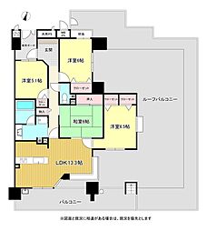 ライオンズマンション早田 4LDKの間取図画像