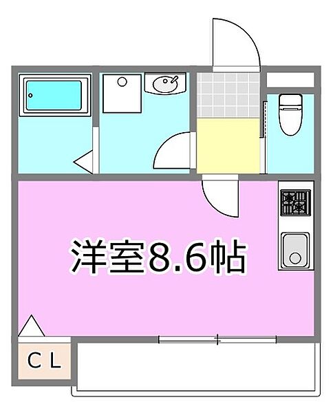 CONNECT PARK 東本町 ｜千葉県千葉市中央区東本町(賃貸アパート1R・1階・24.84㎡)の写真 その2