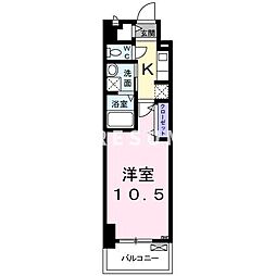 JR総武線 千葉駅 徒歩17分の賃貸マンション 12階1Kの間取り