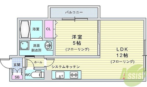 プレイス曽根 206｜大阪府豊中市曽根東町6丁目(賃貸マンション1LDK・2階・38.92㎡)の写真 その2