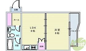 ウィンディVII 305 ｜ 大阪府豊中市螢池西町1丁目（賃貸マンション1LDK・3階・31.50㎡） その2