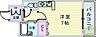 間取り：1R、セパレート、カウンター付き、エレベーター、収納