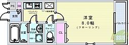 ケーティアイレジデンス蛍池2 1Kの間取図画像