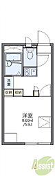 レオパレスヴィレッジ 1Kの間取図画像