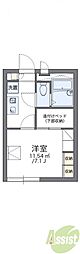 レオパレスコンフォールメゾン 1Kの間取図画像
