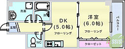 シャノアール 1DKの間取図画像