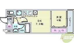 ガレリア大阪空港2 1DKの間取図画像