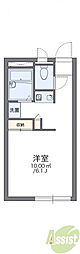 レオパレス花屋敷 1Kの間取図画像