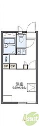 レオパレス錦松台 1Kの間取図画像