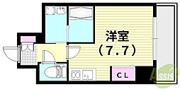 ONLYONEキセラ ワンルームの間取図画像