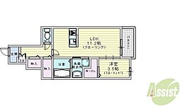 メゾン大島4 1LDKの間取図画像